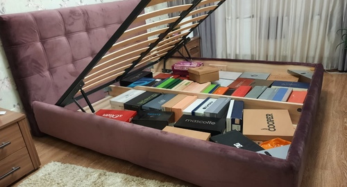 Перетяжка изголовья кровати. Домодедовская
