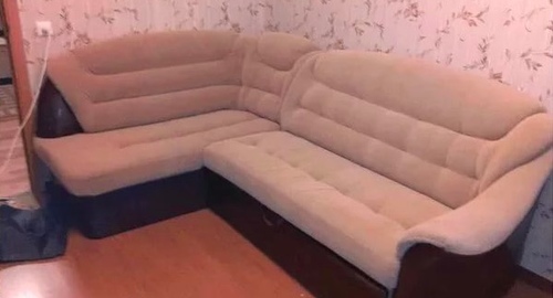 Перетяжка углового дивана. Домодедовская